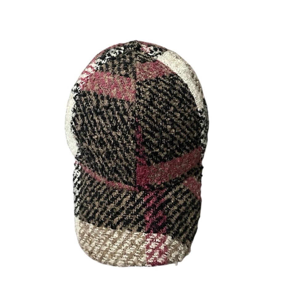 David and Young Tweed Cap - Black, Pink, Cream